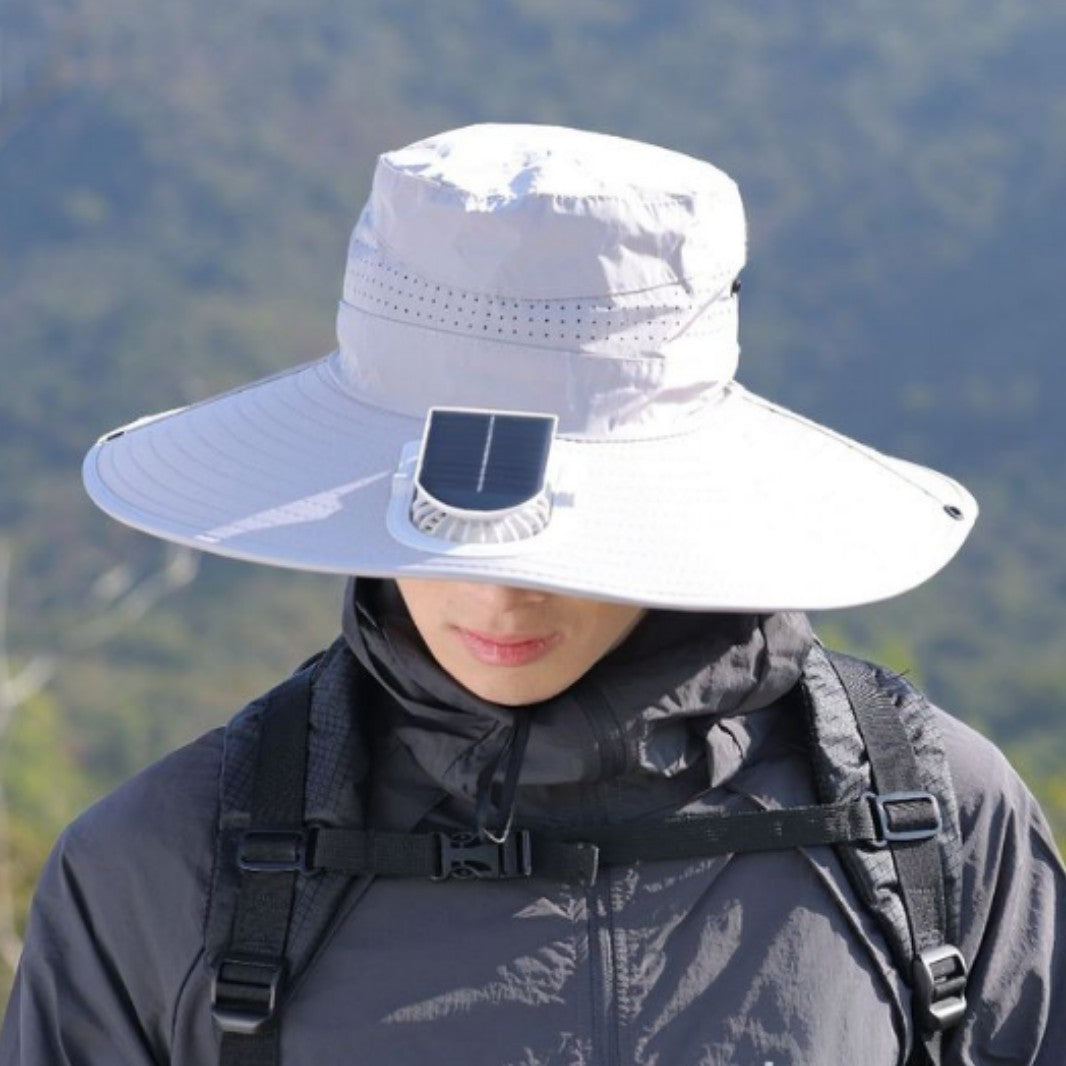 tactical fishing hat with wide brim, mesh ventilation and adjustable chin strap Stornfield