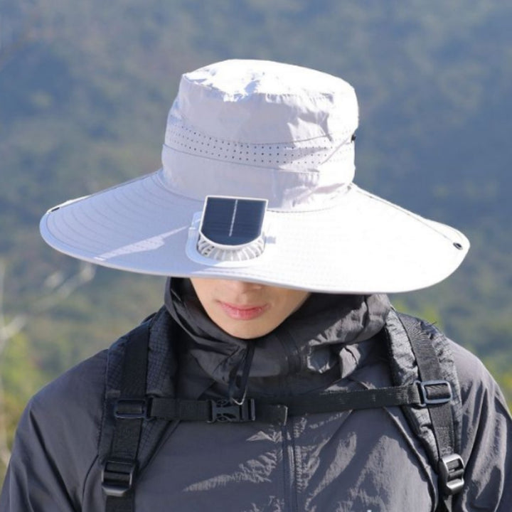 tactical fishing hat with wide brim, mesh ventilation and adjustable chin strap Stornfield