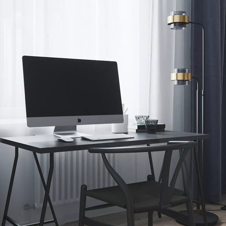 Modern Adjustable Dual-Head Floor Lamp