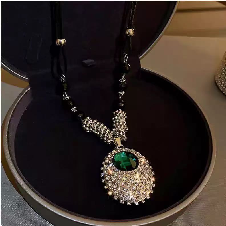 Crystal Embellished Pendant Necklace Stornfield
