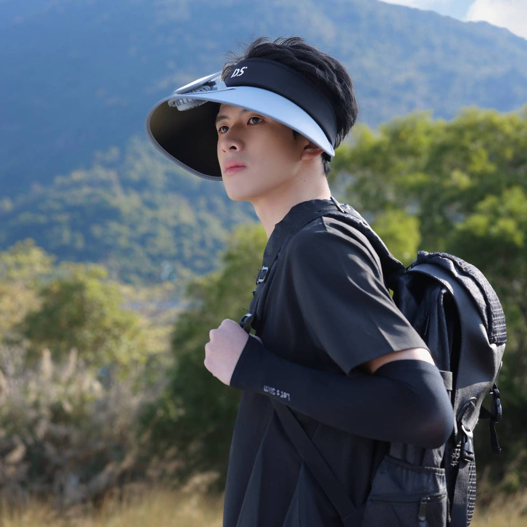 Adjustable sun visor with extra wide brim and breathable headband Stornfield