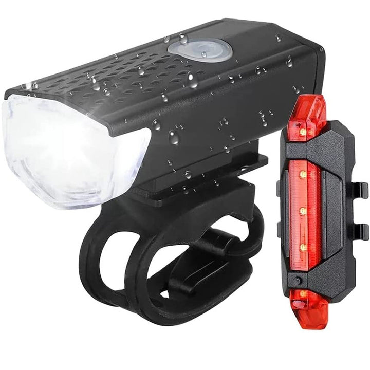 USB Rechargeable Bicycle Light Set Stornfield