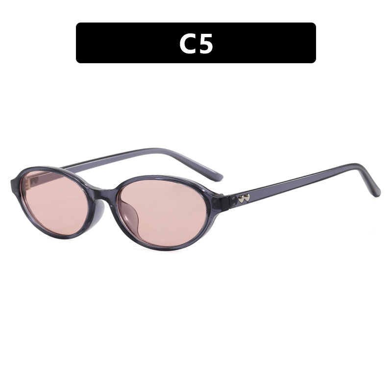 Women's fashionable sunglasses with oval frame and UV protection Stornfield