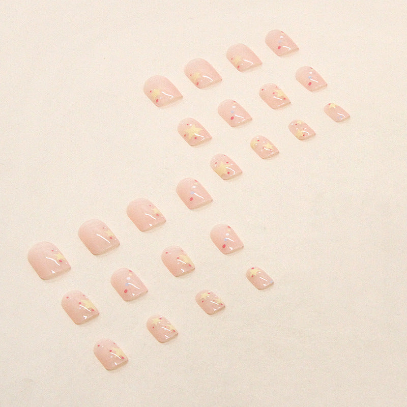 Artistic Star-Themed Press-On Nail Tips Stornfield