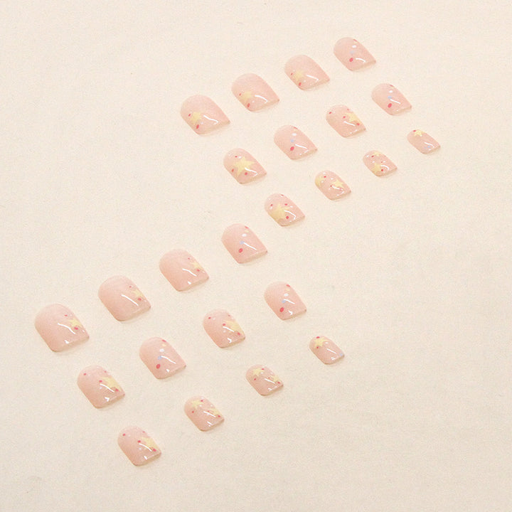 Artistic Star-Themed Press-On Nail Tips Stornfield