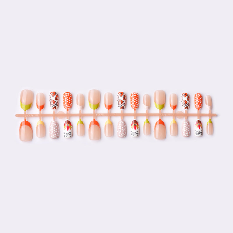 Creative Themed Press-On Nail Set