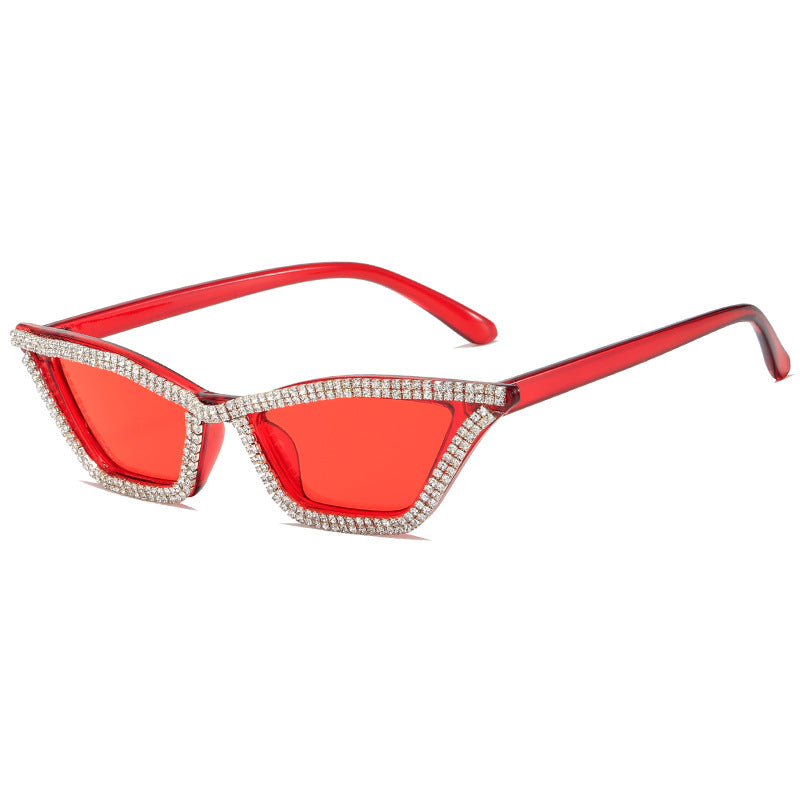 Women extravagant Cat-Eye sunglasses with sparkling crystal frame Stornfield
