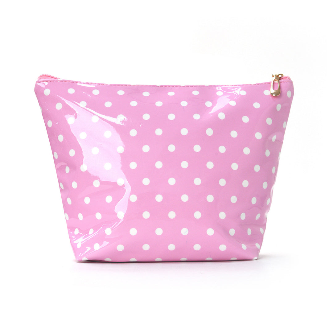 Water-repellent cosmetic bag with polka dot design Stornfield