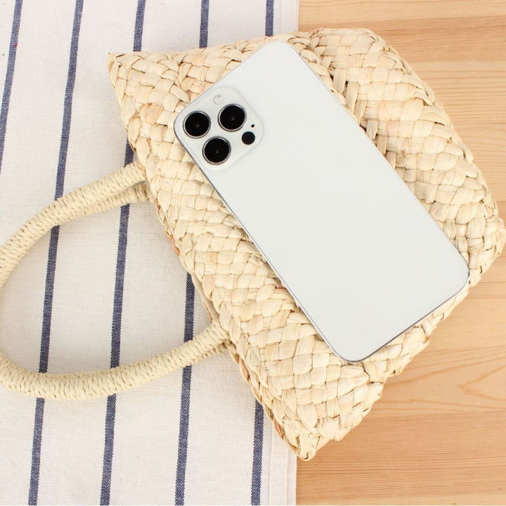 Braided Bast Tote Bag with Unusual Design Stornfield