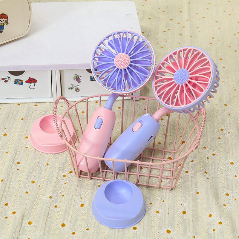 Women's Portable Hand Fan with Gentle Rotation Function Stornfield