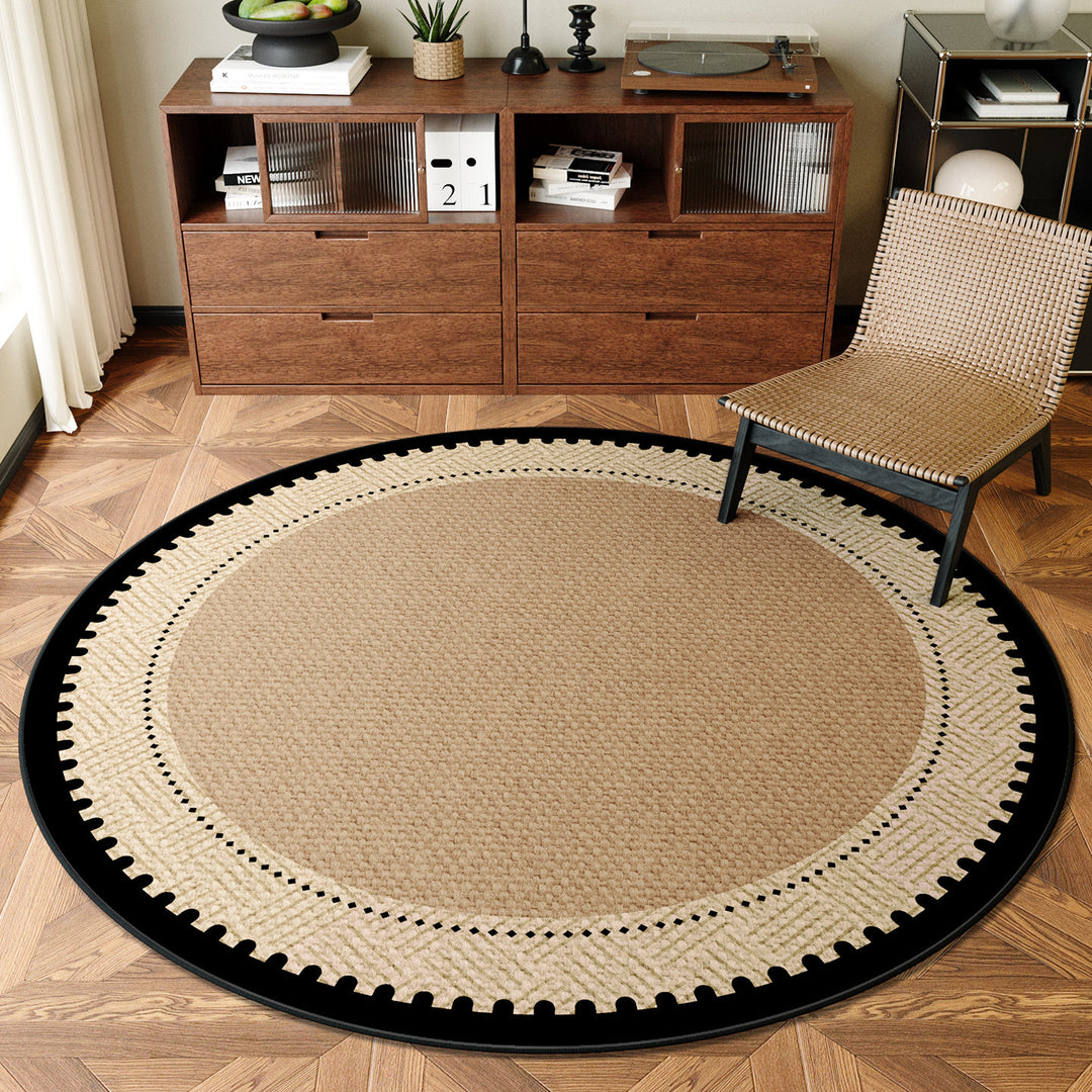 Textured Round Area Rug