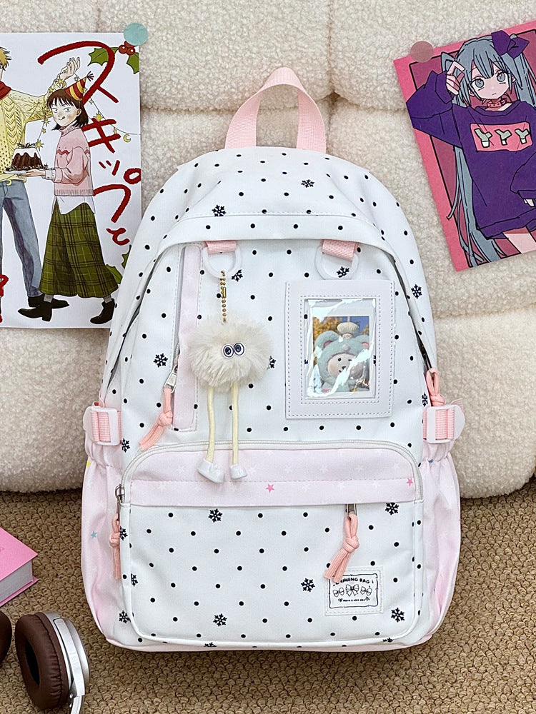 Casual Snowflake Print Backpack Stornfield