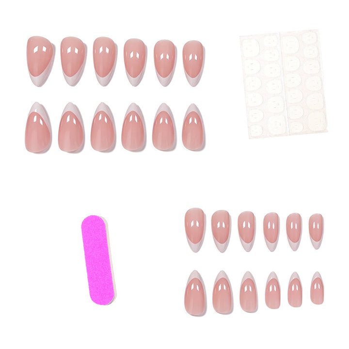 Elegant French Tip Nail Art Extensions Stornfield 1789915249