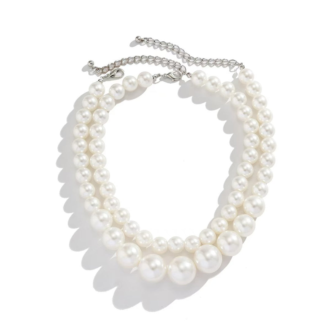 Elegant pearl necklace with double strand Stornfield