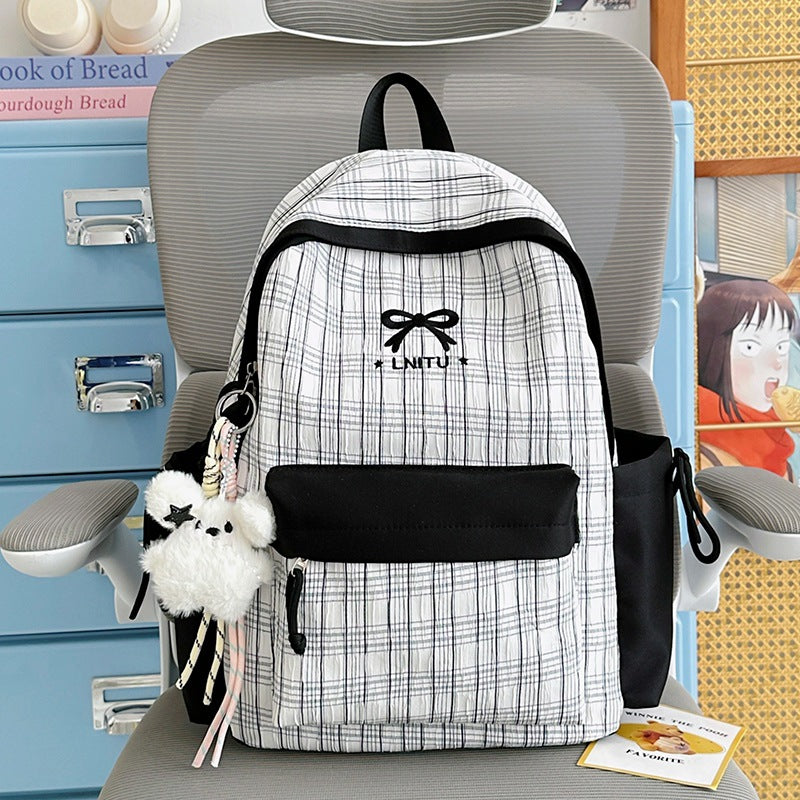 Checked Patterned Casual Backpack Stornfield