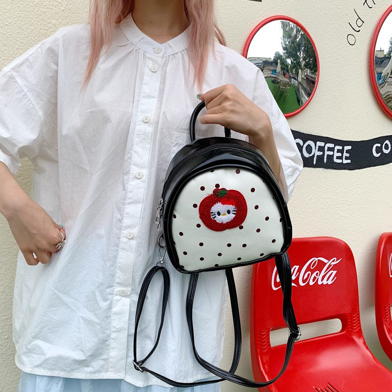 Plush Backpack with Fruity Design and Playful Details Stornfield