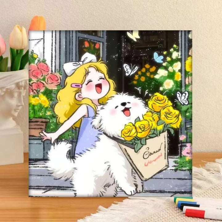 Whimsical Character Art Canvas Print Stornfield