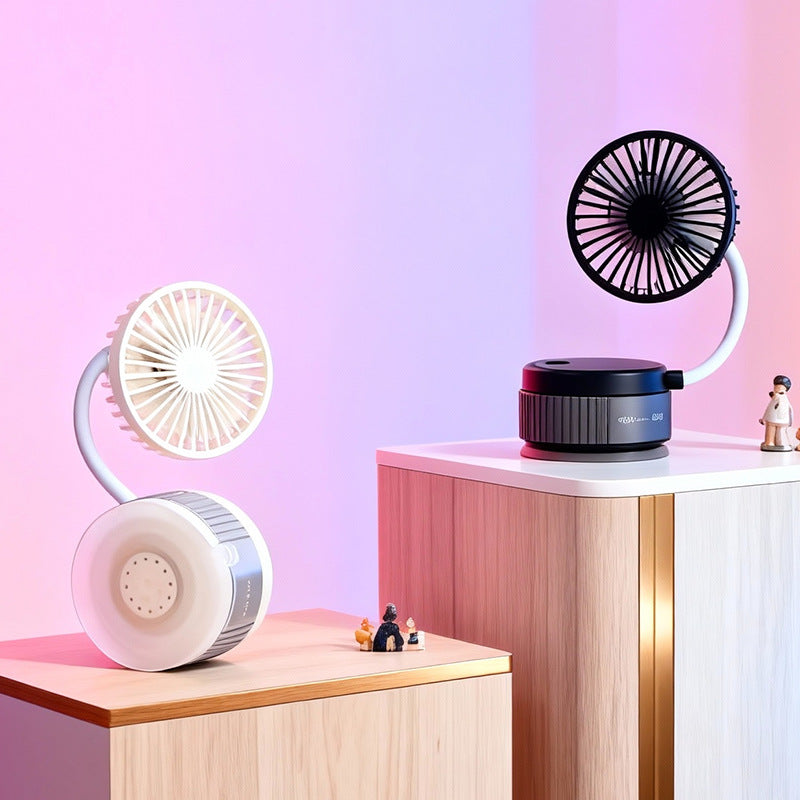 Ladies portable table fan with flexible adjustable tilt mechanism and powerful air circulation Stornfield