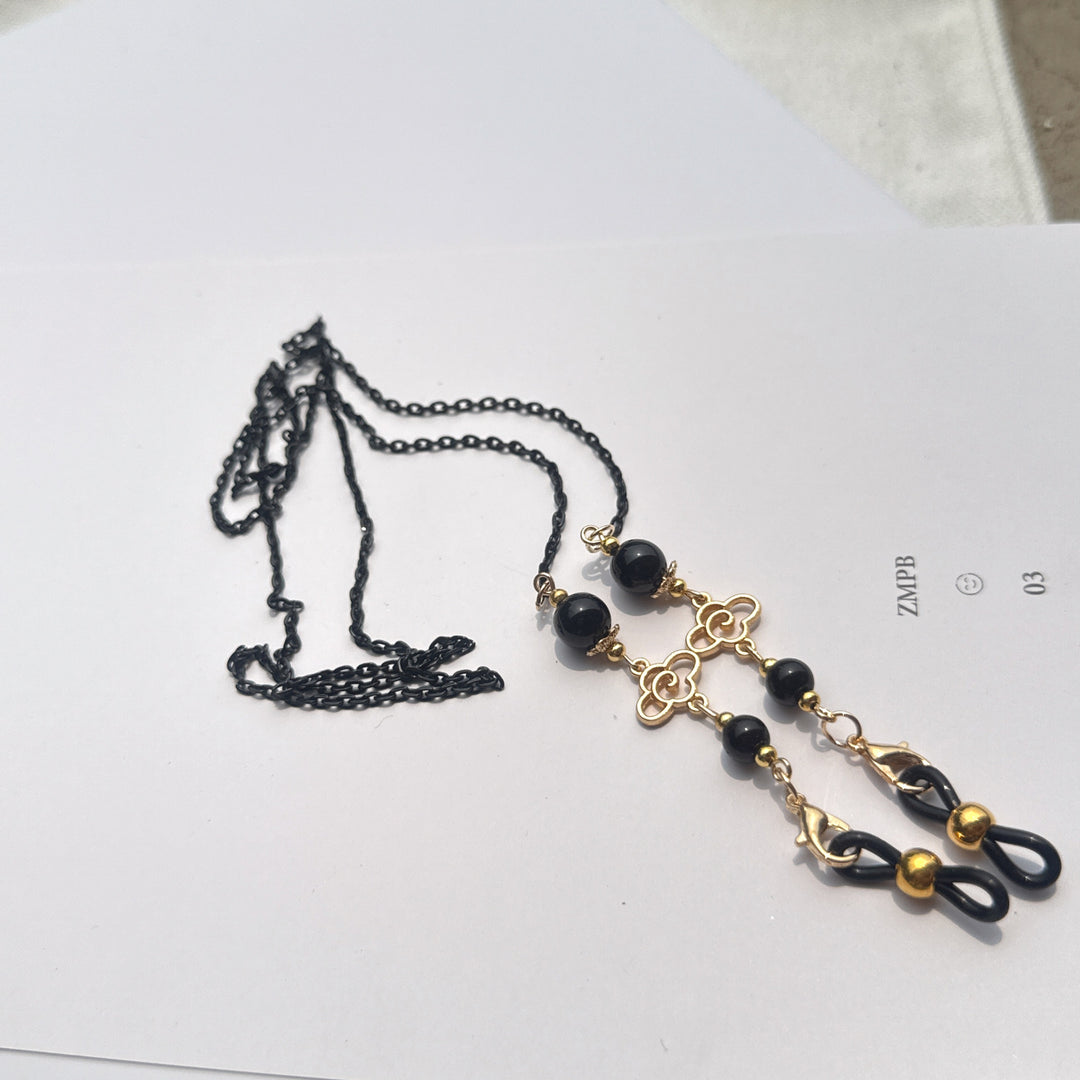 Elegant Long Pendant Necklace with Bead Accents Stornfield