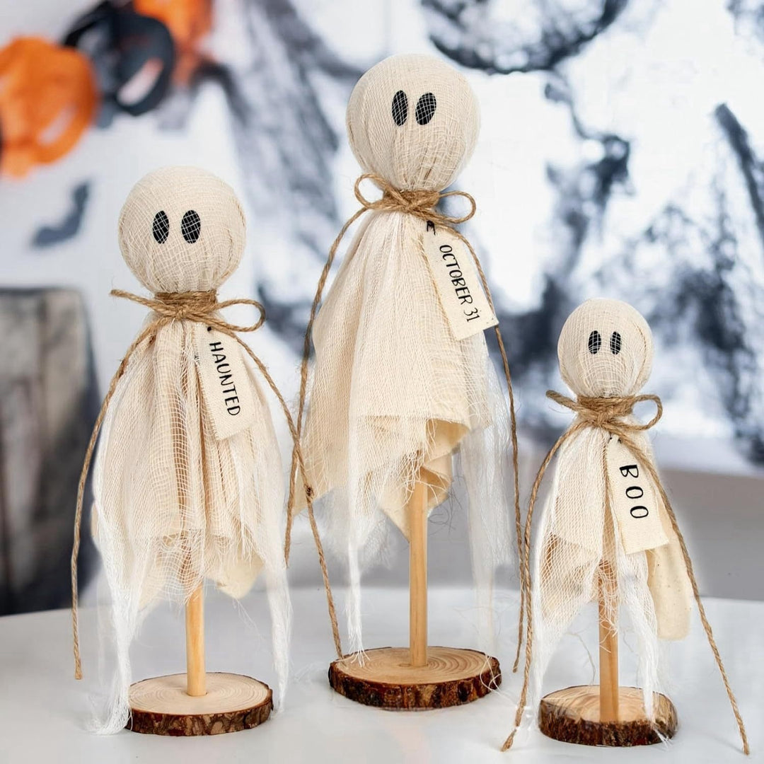 Rustic Halloween Ghost Decoration