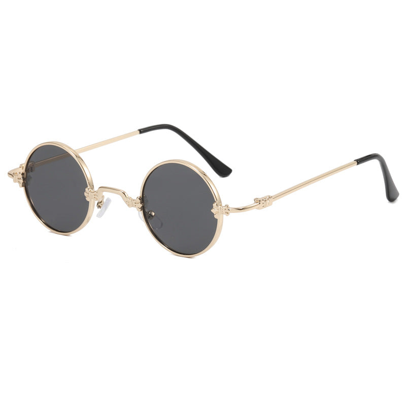 Ladies fashionable round glasses with high-quality metal frame and flexible temples Stornfield