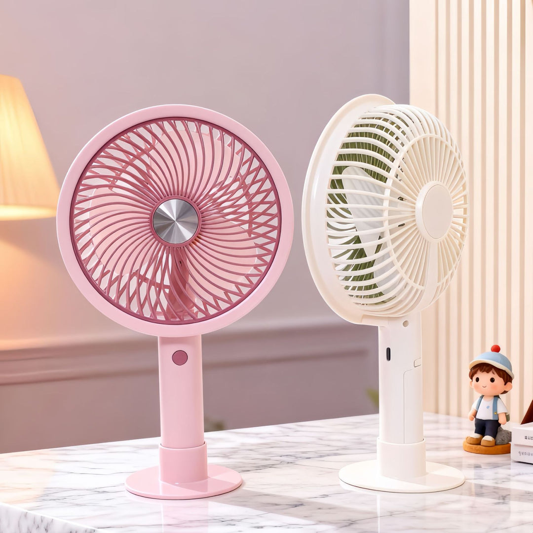 Women's Portable Table Fan with Adjustable Tilt Angle and USB Connection Stornfield