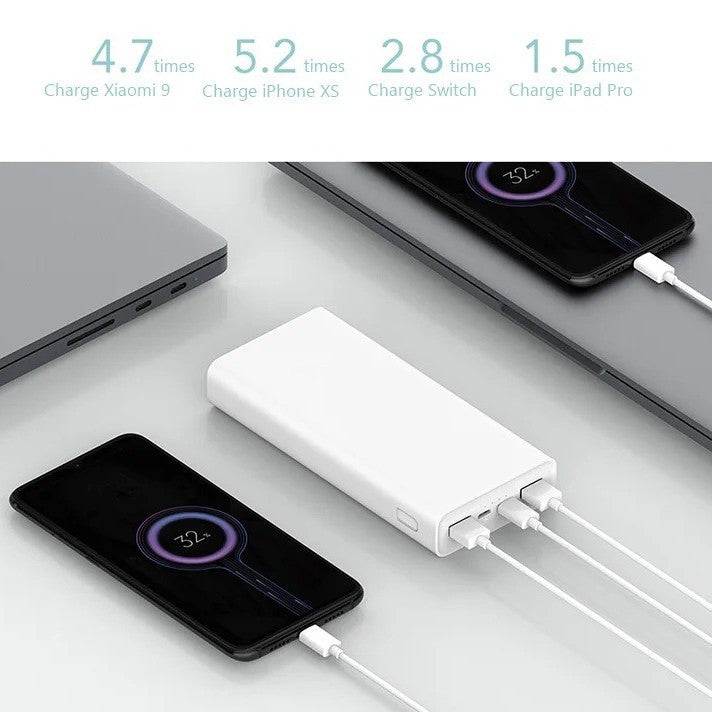 High-capacity portable power bank with dual USB-A outputs and USB-C input/output Stornfield