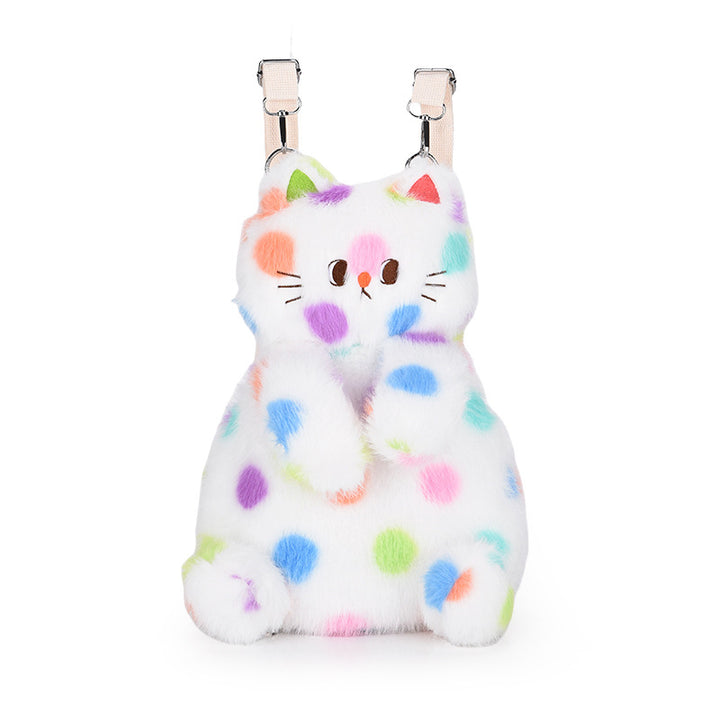 Plush bag with playful cat design Stornfield