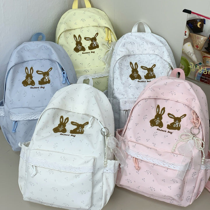 Cute Bunny-Themed Casual Backpack Stornfield