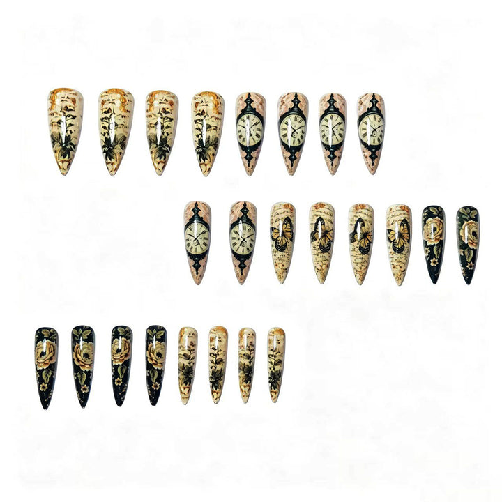 Creative Art Nails with Vintage Inspired Design Stornfield