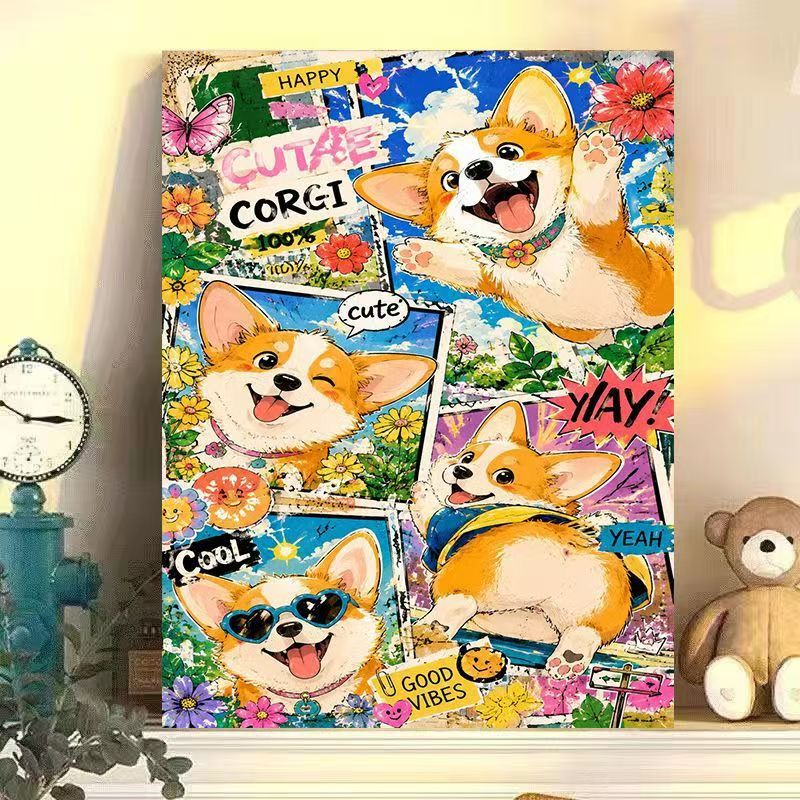 Playful Cat-Themed Wall Art Print Stornfield