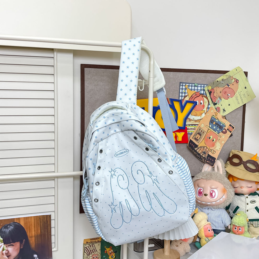 Whimsical Character Print Backpack Stornfield