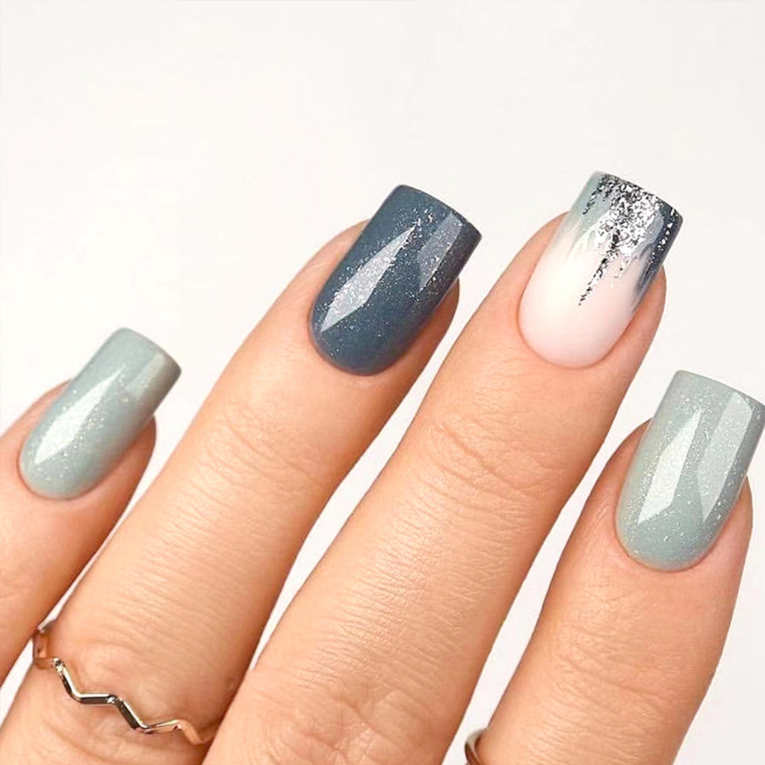 Gradient Glitter Gel Nail Tips Set Stornfield