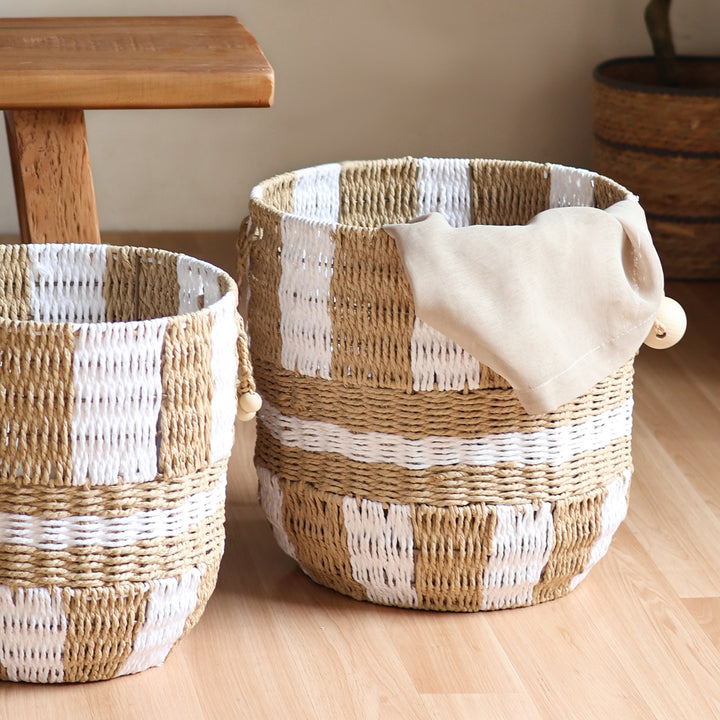 Handcrafted storage basket Stornfield