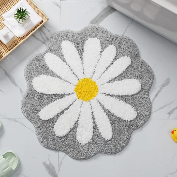 Decorative Daisy-Shaped Bath Mat