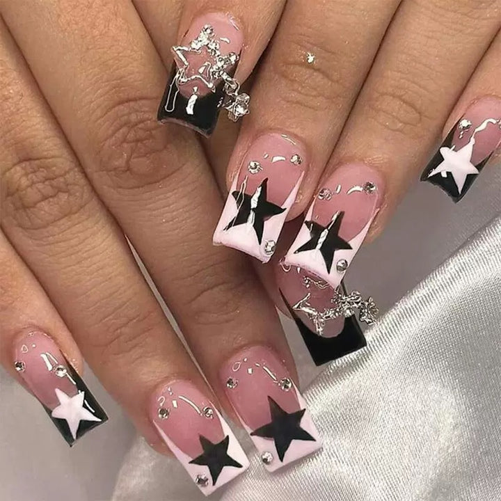 Art nail set with sparkling star accents Stornfield