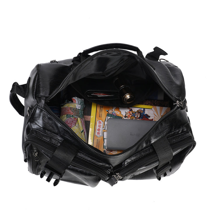 Men's stylish and functional leather backpack Stornfield