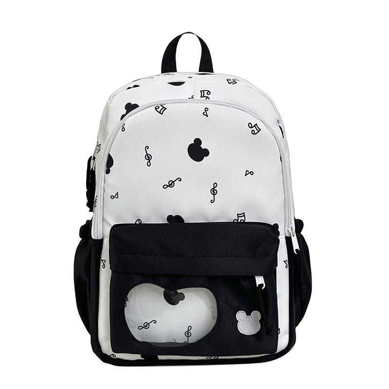 Backpack with Creative Music and Animal Motif Stornfield