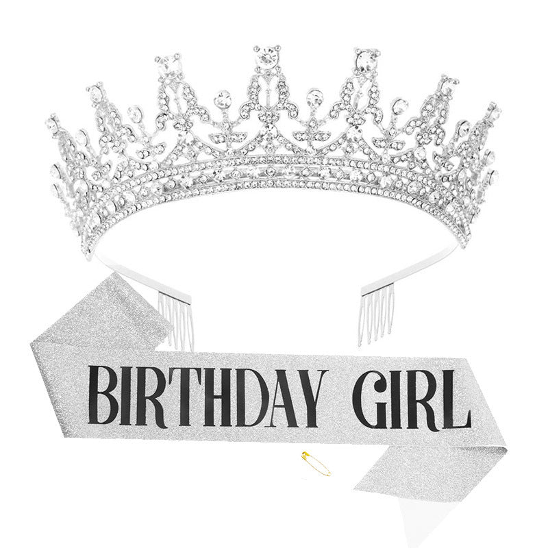 Women's Sparkling Crown and Sash Set Stornfield