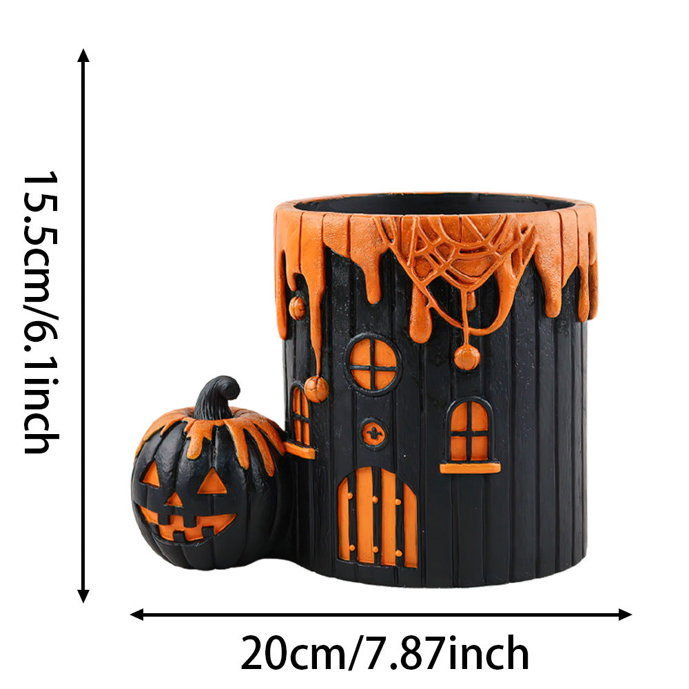 Decorative Halloween Pumpkin Planter