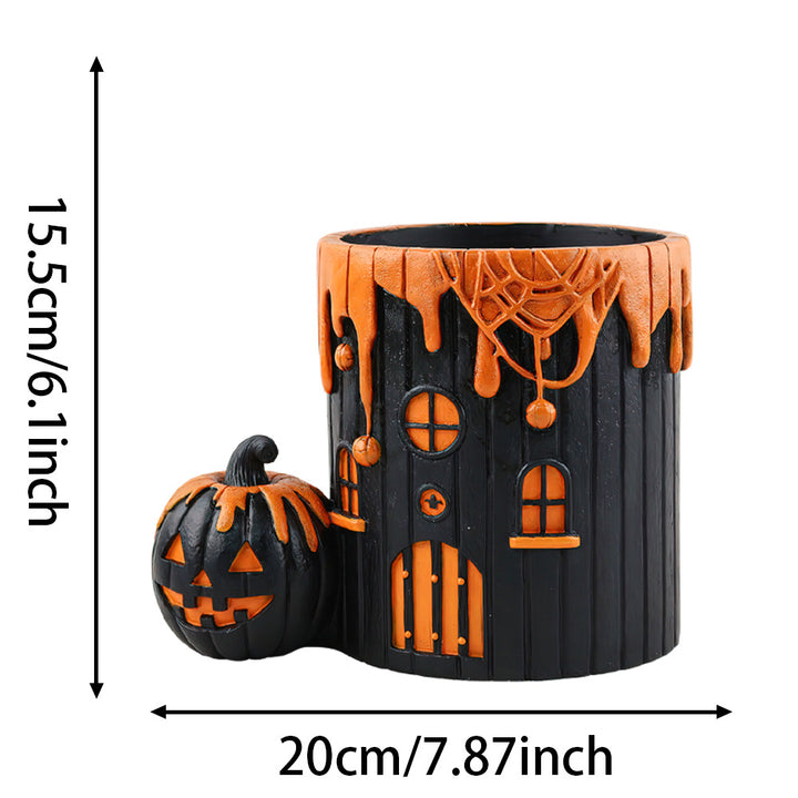 Decorative Halloween Pumpkin Planter
