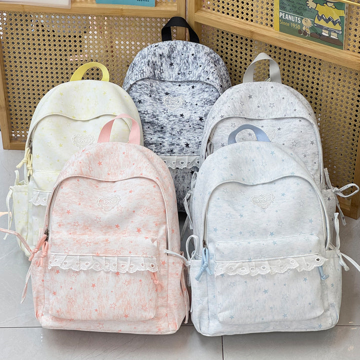 Cute Decorative Star-Embellished Backpack Stornfield
