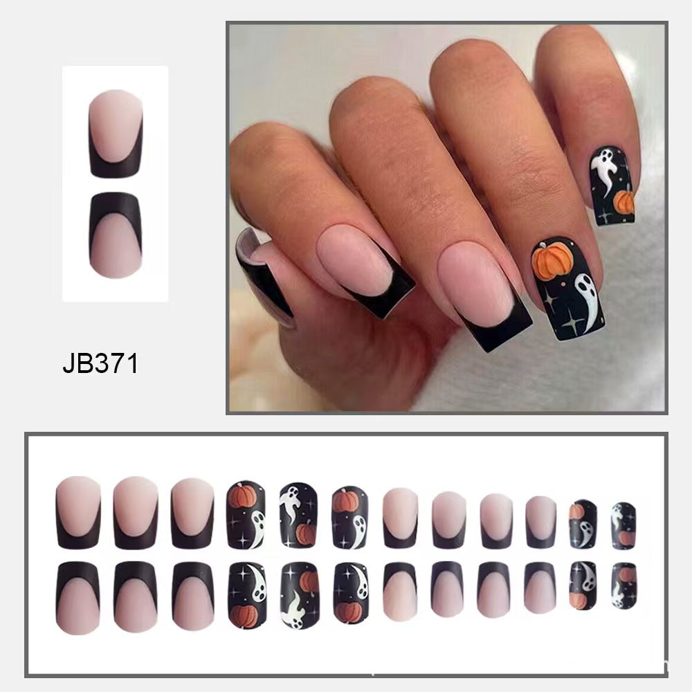 Creative Halloween-Themed Press-On Nail Set Stornfield