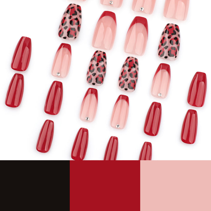 Artificial nail art with elegant leopard patterns Stornfield