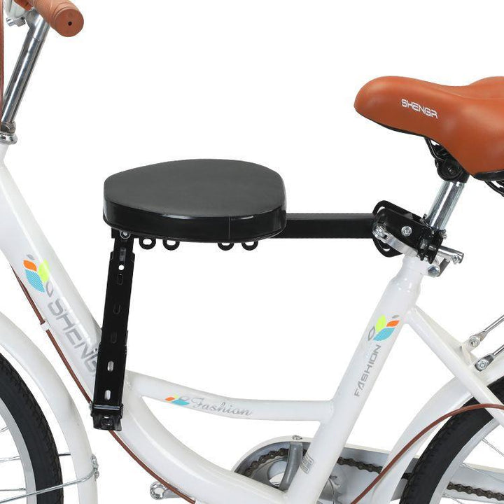 detachable padded bicycle passenger seat with adjustable backrest and reinforced mounting bracket Stornfield