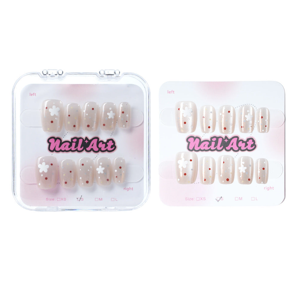 Floral Decorative Press-On Nail Set Stornfield
