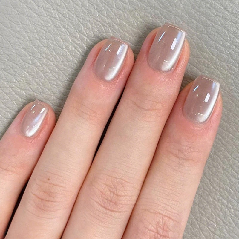 Glossy Short Press-On Nail Set