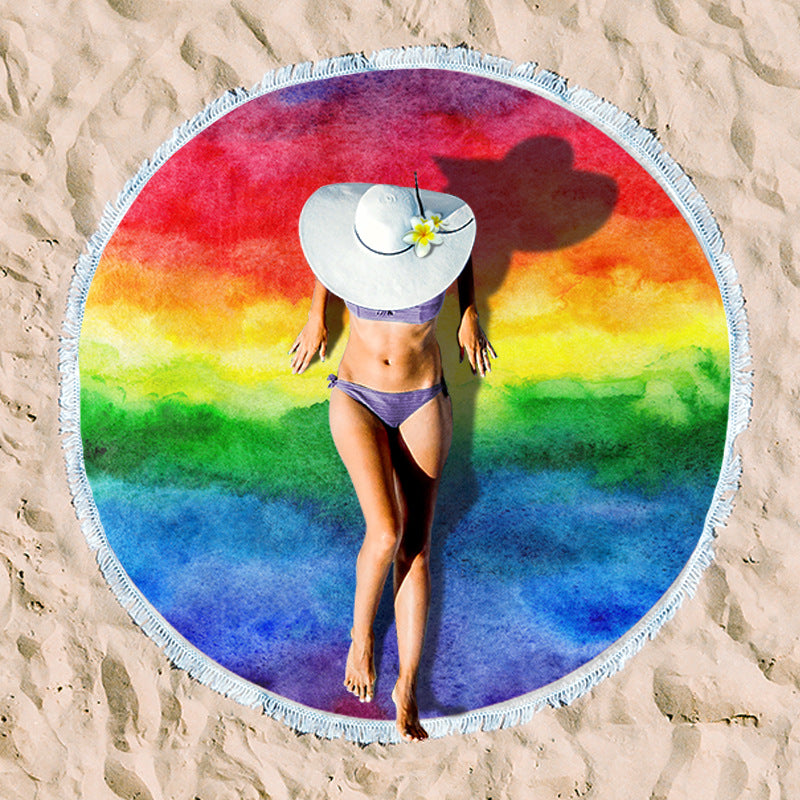 Rundstrand towel with unique sunset design Stornfield