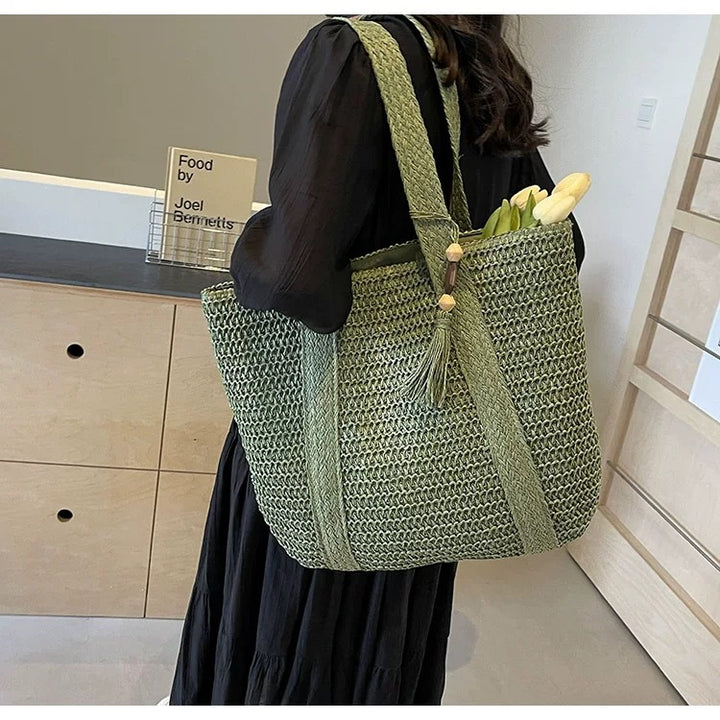 Spacious beach bag with unique woven design Stornfield