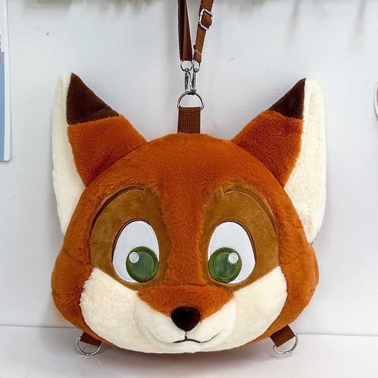 Plush backpack with cute fox design Stornfield